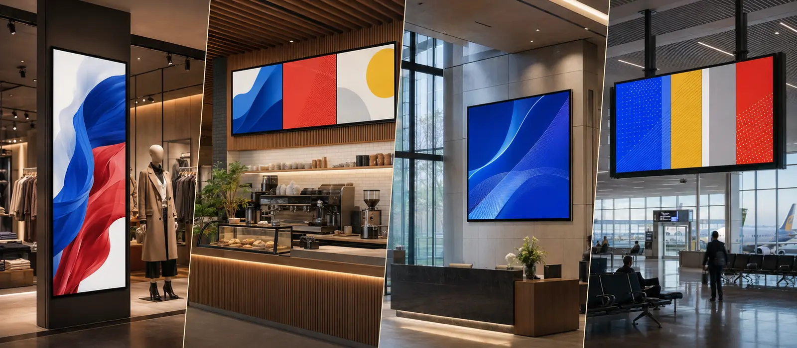 Digital Signage в ритейле, HoReCa, офисах и транспорте